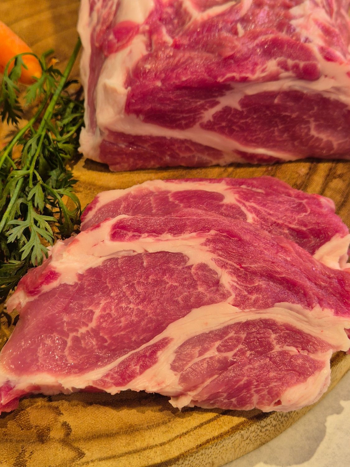 Cabeza de lomo de cerdo ecológico ibérico